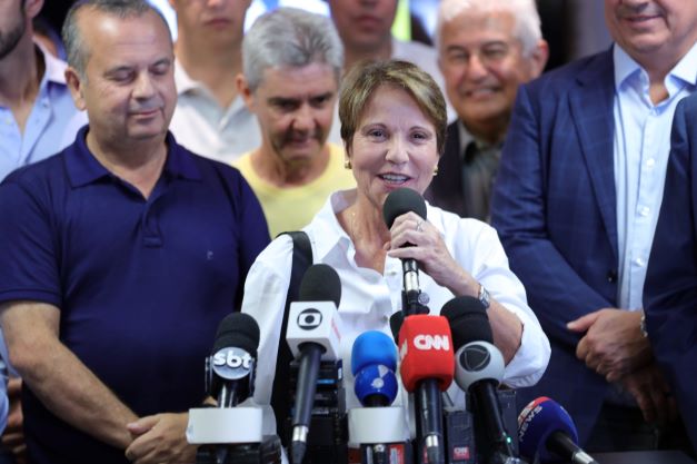 Tereza Cristina declara voto em Rogério Marinho para presidência do Senado