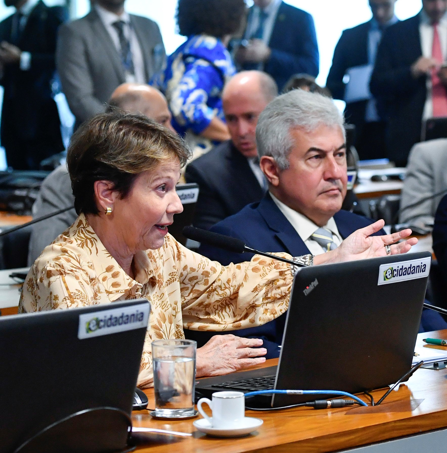 Tereza Cristina e Marcos Pontes, relator da proposta